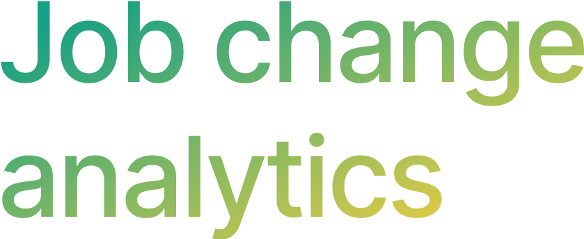 Job change analytics